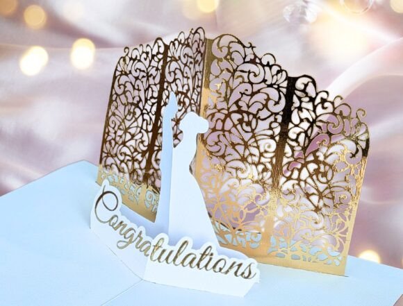 Download Elegant Pop-Up Wedding Card - Wedding card Collection